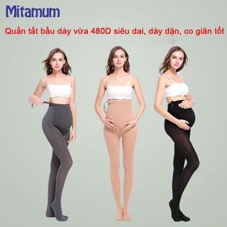 Quần tất bà bầu Dày Vừa mùa đông dẫm gót và cả bàn có chun rút