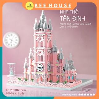 Bộ Sưu Tập nhà thờ tân định mô hình kiến trúc lâu đài cung điện ARCHITECTURE lắp ráp mini block đồ chơi xếp hình