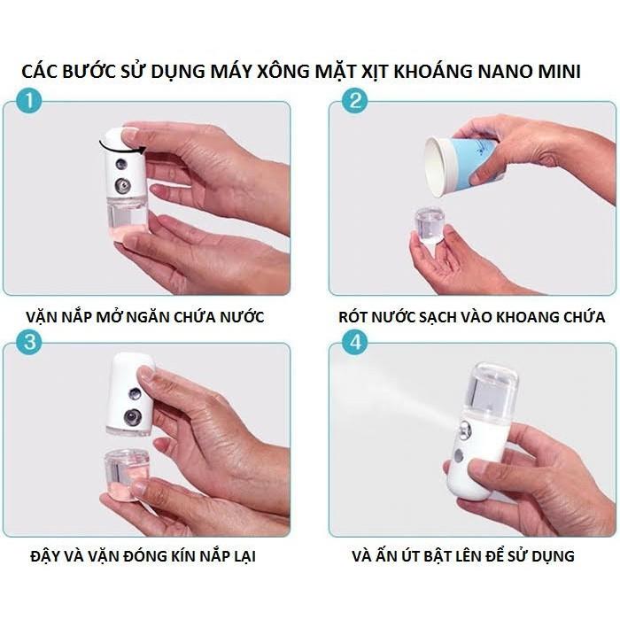 Máy xịt khoáng nano mini có tác dụng làm sạch lỗ chân lông không?