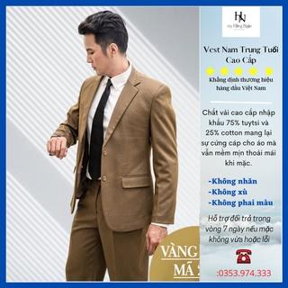 bộ vest trung niên, bộ quần áo vest nam trung niên lịch lãm đứng tuổi