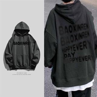 Áo Khoác Hoodie Tay Dài Dáng Rộng In Họa Tiết Phong Cách Hàn Quốc Dành Cho Nam Nữ