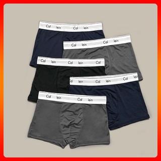 Combo 5 Quần sịp đùi nam, quần lót boxer nam cotton thun lạnh co dãn 4 chiều thấm hút tối đa