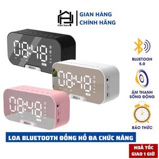 Loa bluetooth mini G10 cao cấp, kiêm đồng hồ báo thức ,nghe đài FM, màn hình tráng gương hiển thị đèn led - BH 1 đổi 1