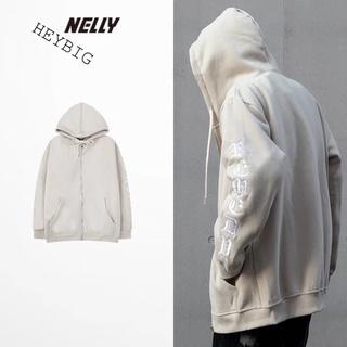 [sẵn] Áo khoác Hoodie zip 172893 nelly form rộng dành cho nam và nữ (chữ thêu) 79