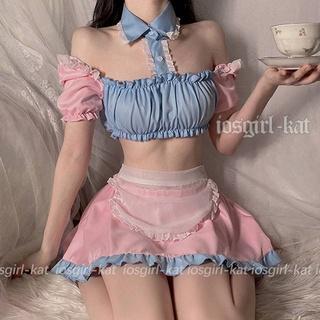 Bộ đồ ngủ hóa trang cô hầu gái phong cách Lolita ngọt ngào quyến rũ cho nữ