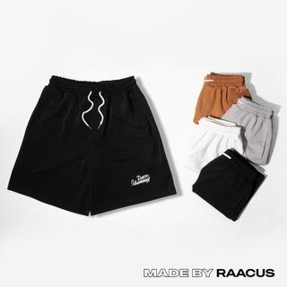 Quần đùi nam nữ unisex RAACUS ống rộng chất thun poly, quần short nam nữ unisex RAACUS dáng sooc thể thao - QS224