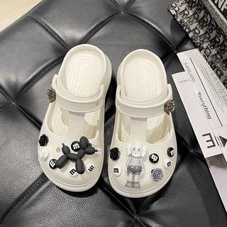 [ Tặng sticker y như ảnh ] Dép cross Sandal Đế Dày Siêu Nhẹ, Tặng kèm bộ hình gắn Kaws 3D [ SỤC KHOÉT]