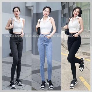 Quần Jeans Skinny Nữ Lưng Cao Tôn Dáng Lai Cắt 3 màu Shop YuRi Jeans (Hình Thật Shop Chụp Kèm Video) YURI001