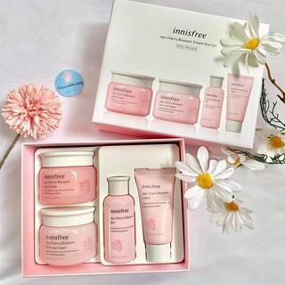 Bộ Sản Phẩm Dưỡng Ẩm Trắng Da Innisfree Jeju Cherry Blossom Jelly & Tone-Up Cream