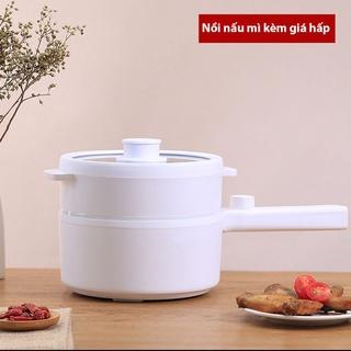 Nồi Lẩu Điện Mini Nồi Nấu Mì Chảo Lẩu Chống Dính Đa Năng Dung Tích 1.5L Công Suất 600W 2 Chế Độ Nhiệt BH 1 Tháng TN01