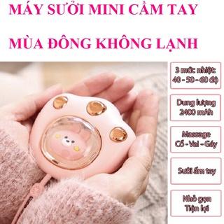 Máy sưởi cầm tay mini quạt sưởi ấm mùa đông massage thông minh cao cấp nhỏ gọn bỏ túi DETI