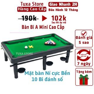 Bàn Bi A Mini Cho Trẻ Em Và Người Lớn Đồ Chơi Trẻ Em 10 Bi Đánh Số Tuxa