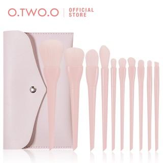 Set 10 Cọ Trang Điểm O.TWO.O 2 Màu Kèm Túi Đựng Tiện Dụng 160g