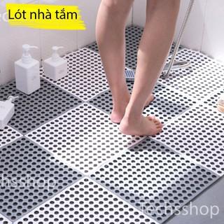 Thảm Lót Sàn Nhà Tắm Chống Trơn Trượt Thoáng Khí - Thảm Nhựa Trải Nhà Vệ Sinh 30x30cm