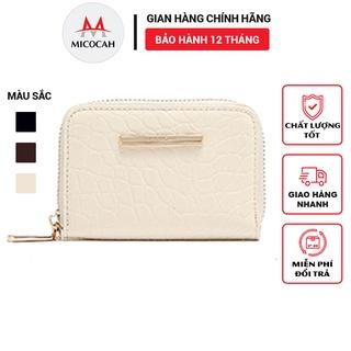 Ví Nữ Mini Cầm Tay Hàng Hiệu MICOCAH Đựng Tiền Phối Vân Da Rắn Nhỏ Gọn Giá Rẻ MC49 - Micocah Mall