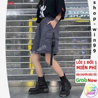 ⚡ HÀNG ĐẸP ⚡ Quần Short Nam Nữ Kaki Túi Hộp Phối Dây Thun Co Giãn Form Dáng Thể Thao Lửng