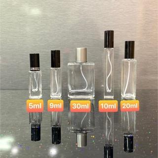 Chai chiết nước hoa thủy tinh, Lọ chiết nước hoa trụ vuông dài 5ml 10ml