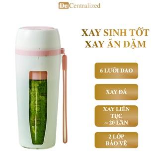 Máy Xay Ăn Dặm Cho Bé 6 Lưỡi Dao Dung Tích Cốc 400 ML, Máy Xay Sinh Tốt Cầm Tay Đa Năng