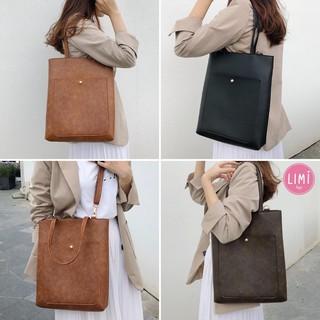 Túi Da nữ Lucky Tote thời trang đi học đi làm công sở phong cách Hàn Quốc đẹp Limi Bags