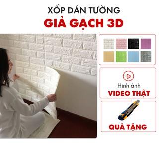 Miếng xốp dán tường 3d giả gạch nhiều màu giá rẻ