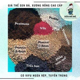 Có Vifu - 1kg Giá thể, Đất trồng Sen đá, Xương rồng, Hương thảo loại Cao Cấp ngừa rệp, tuyến trùng - Vườn Nhỏ Nhỏ