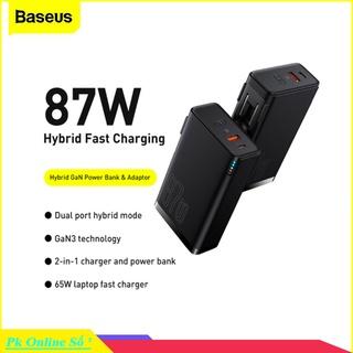 Bộ Sạc Nhanh Đa Năng Baseus GAN 2in1 Quick Charger 87W Tích Hợp Pin Sạc Dự Phòng 10000mAh