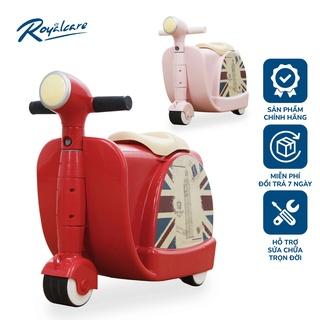 Vali cho bé 2 trong 1 kết hợp xe chòi chân Vespa - Royalcare 822217 đồ dùng đi du lịch