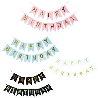 Dây Happy Birthday Ép Kim Trang Trí Các Combo Sinh Nhật, Dây Banner Chữ Happy Birthday Treo Trang Trí Tiệc Sinh Nhật