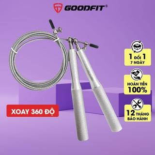 Dây nhảy lõi thép thể dục tại nhà GoodFit chiều dài 3m, trục xoay 360 độ GF901JR