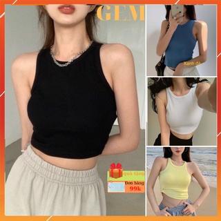 Áo ba lỗ nữ croptop ôm chất thun gân , áo croptop 3 lỗ ôm body