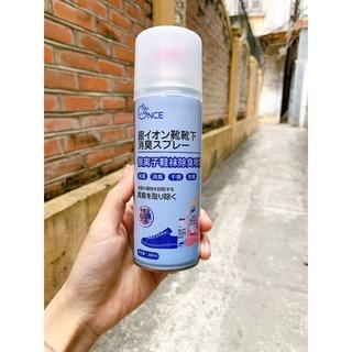 Chai xịt hôi chân Nhật bình sịt hôi chân khử mùi giày công nghệ Nano Bạc mùi dịu nhẹ 260ml đánh bay mùi hôi dép chân tủ