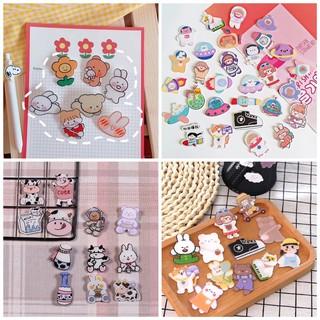 Phụ kiện, sticker, pin cài trang trí áo, balo, túi ví mẫu hoạt hình cute