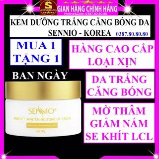 Kem dưỡng trắng căng bóng da mặt cổ tay Sennio hàn quốc ban ngày đêm cho da dầu mụn khô nam nữ bà bầu body Blue Love