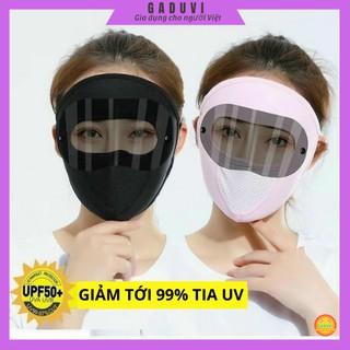 Khẩu Trang Ninja Chống Nắng Toàn Mặt Che Kín Mặt Chống Tia UV Có Lưới Thở Và Kính Chắn Bụi GADUVI G3