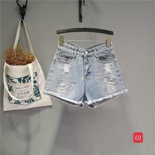 Quần short jean nữ lưng cao King168, quần short nữ cao cấp QS15