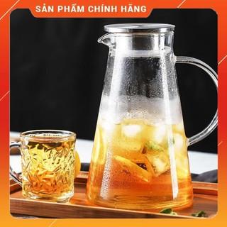 CHÍNH HÃNG -  Ấm pha trà Deli  inox 1800ml,bình pha trà thủy tinh ,bình ủ trà cao cấp,bình đựng nước 1800ml