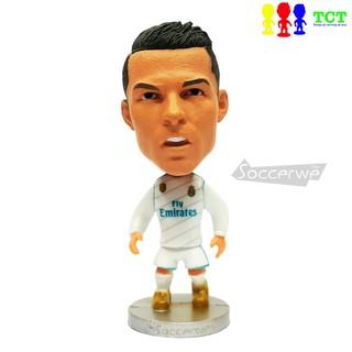 Tượng cầu thủ bóng đá Cristian ronaldo (CR7) - Real Trắng