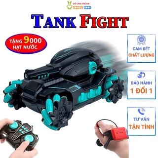 Xe Tăng Điều Khiển Từ Xa Bằng Cảm Biến Đeo Tay Và Remote 2.4Ghz Tank Fight, Xoay 360 Độ, Phóng Hạt Nước