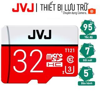 Thẻ nhớ 32Gb JVJ Pro U3 Class 10–chuyên dụng cho CAMERA, Điện thoại, Máy ảnh,... tốc độ cao 95Mb-140Mb/s