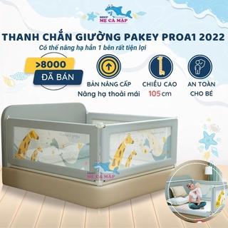 Thanh chặn giường Pakey 2022 nâng hạ 1 bên hiệu Pakey, thanh chắn giường nâng cấp cao 105cm có 3 màu