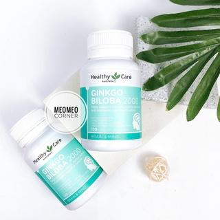 [Mẫu mới ]Bổ não / Hoạt huyết dưỡng não Healthy Care Ginkgo Biloba Úc 2000mg