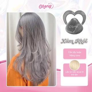 [Mã SKAMFM0612M giảm 15% đơn 100K] Thuốc Nhuộm Tóc Màu XÁM KHÓI | Chenglovehair, Chenglovehairs