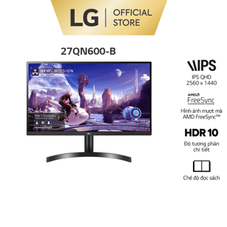 [Mã ELMALL51 giảm 5% đơn 300K] Màn Hình LG 27QN600 27" IPS QHD (2560x1440) HDR AMD Freesync - Chính Hãng