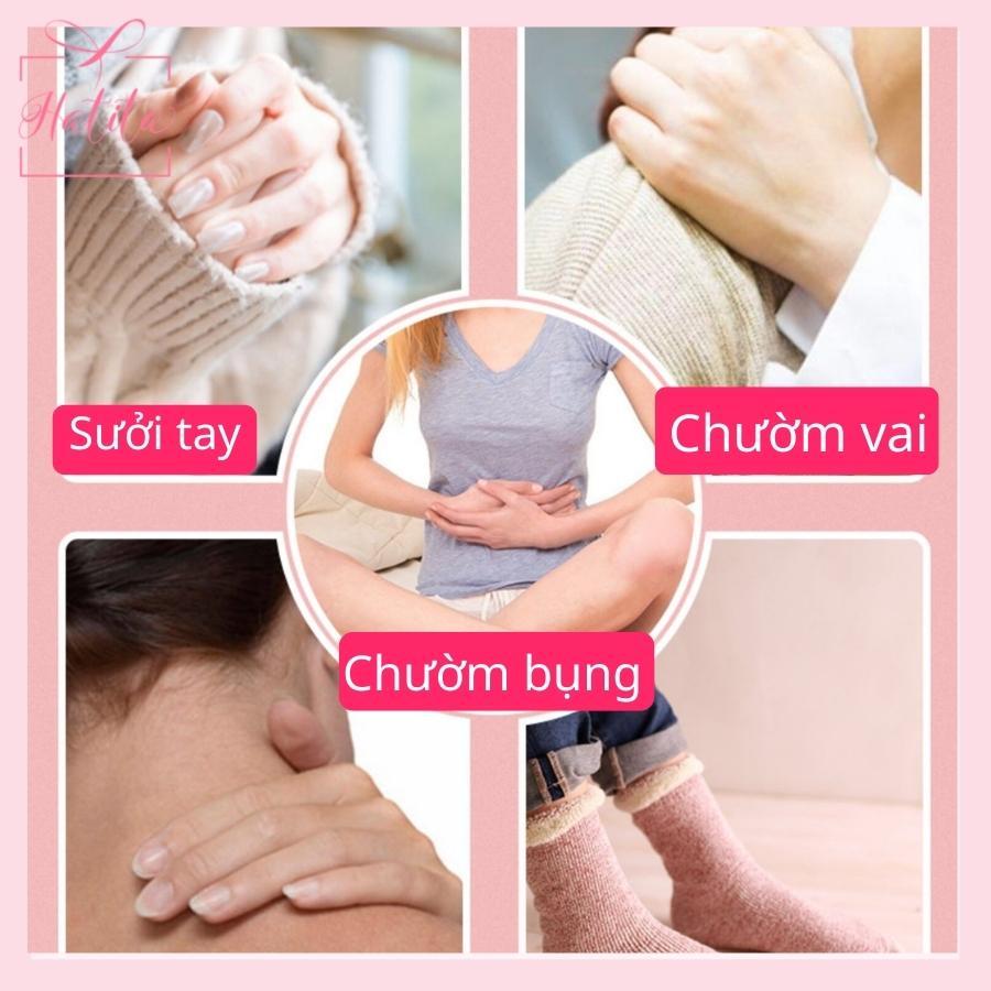 Các thành phần của túi chườm bụng kinh là gì?