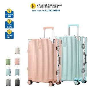 Vali kéo khung nhôm khóa sập LUXKING999 size 20/24/28 inch, nhựa ABS/PC cao cấp, 4 góc kim loại chống va đập - VALIKING