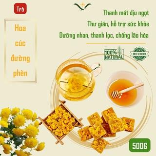 💥 (CHÍNH HÃNG 500G) Trà hoa cúc đường phèn mật ong của HTX Vạn An dưỡng nhan thanh nhiệt đẹp da