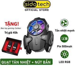 Nút bắn PUBG FREE FIRE kèm quạt tản nhiệt SIDOTECH Memo AK03 auto tap pubg mobile liên quân tốc chiến làm mát tản nhiệt