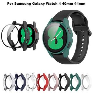 Vỏ Ốp Bảo Vệ Mặt Đồng Hồ Thông Minh Samsung Galaxy Watch 4 40mm / 44mm Có Miếng Dán Cường Lực