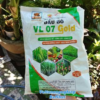 Phân Bón Đầu Bò VL 07 Gold Bổ Sung Trung Vi Lượng, Kích Thích Ra Rễ, Cứng Cây, Xanh Lá Túi 1KG