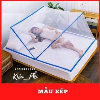 Mùng chụp tự bung khung xếp Kiều Phi - Màn chụp người lớn 1m2 1m6 1m8, 2m2 gấp gọn mới nhất 2022